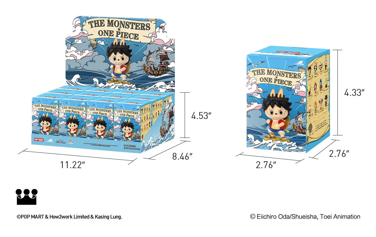 The Monsters x One piece series figures